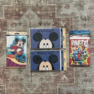 NWTs Vintage Disney Mickey Mouse Birthday Party Invitations